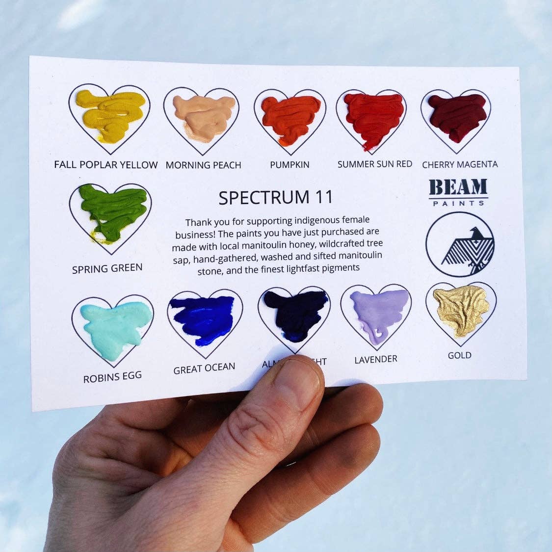 Beam Watercolour Travel Card "Spectrum 11" (Full Size)