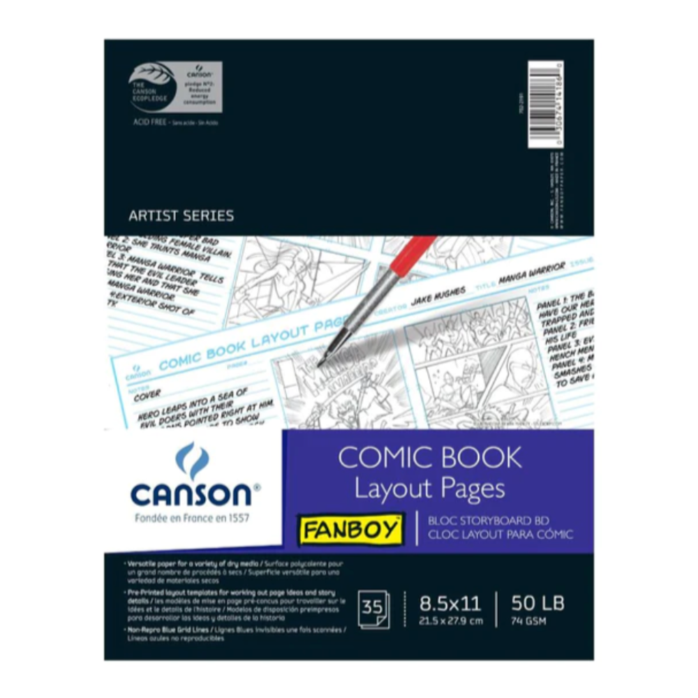Canson Comic Book Layout Pad 8.5x11