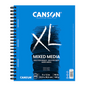 Canson XL Mixed Media Pad Sidewire 9x12" 98lb 60 Sheets