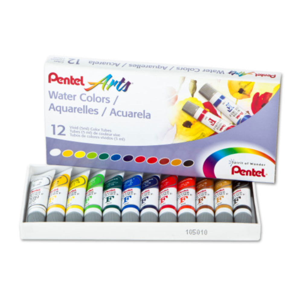 Pentel Arts Watercolours Set of 12