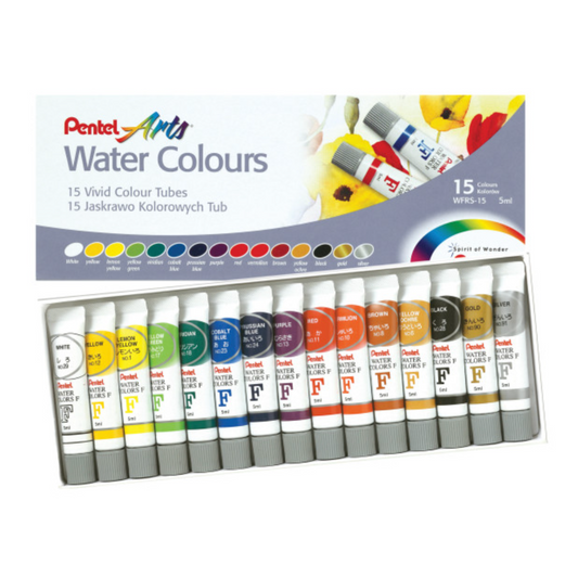 Pentel Arts Watercolours Set of 15