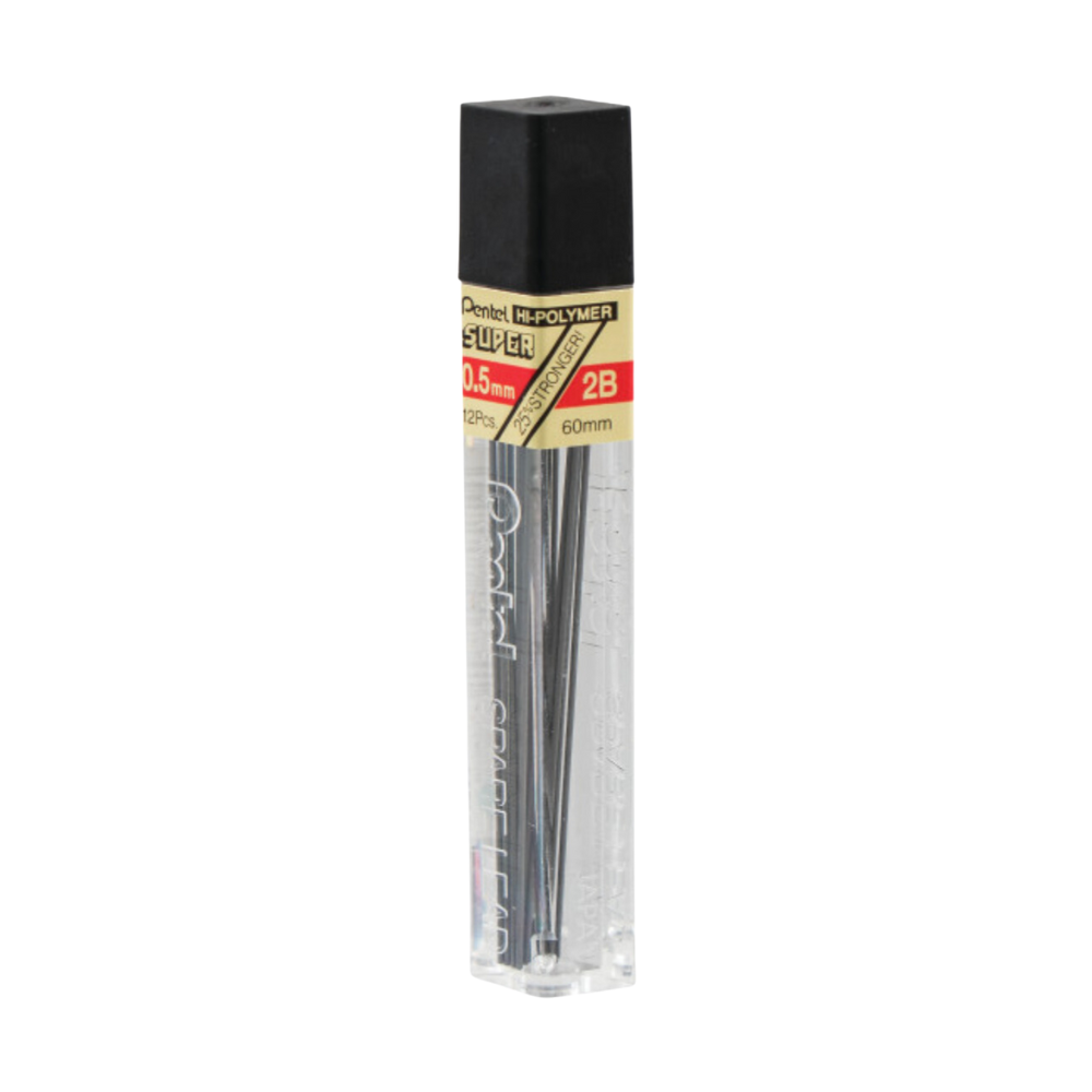 Pentel Hi-Polymer Super Lead Refill (0.5mm) 12 Leads/Tube