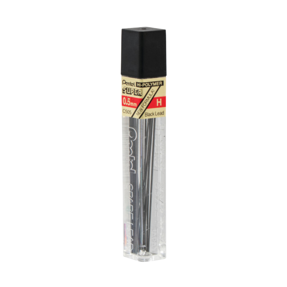 Pentel Hi-Polymer Super Lead Refill (0.5mm) 12 Leads/Tube