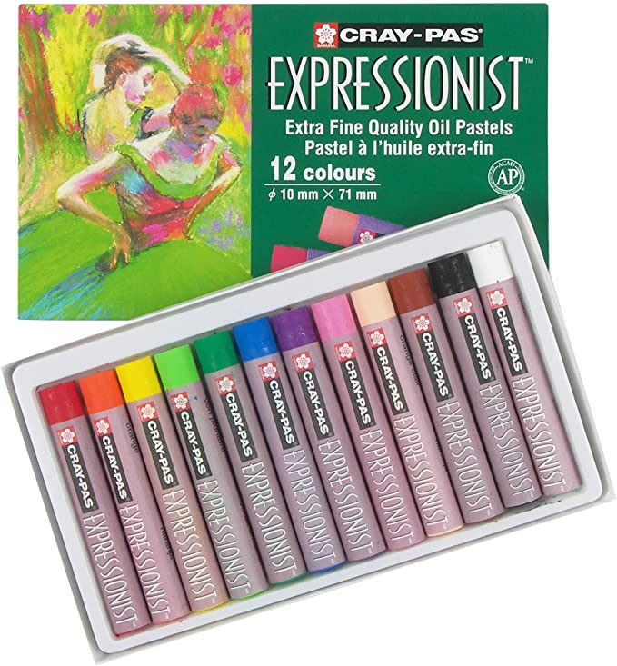 Sakura Cray-Pas Expressionist Oil Pastel Set of 12